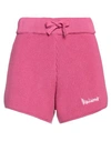 Disclaimer Woman Shorts & Bermuda Shorts Fuchsia Size S Cotton In Pink
