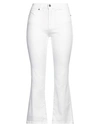 Costume National Woman Jeans White Size 26 Cotton, Polyester, Elastane