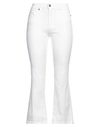 Costume National Woman Jeans White Size 26 Cotton, Polyester, Elastane In White