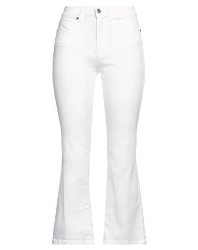 Costume National Woman Jeans White Size 26 Cotton, Polyester, Elastane