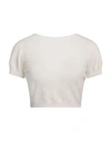 Federica Tosi Woman Sweater Ivory Size 4 Wool, Cashmere, Polyamide In White