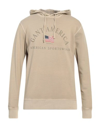 Gant Man Sweatshirt Beige Size M Cotton