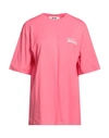Msgm Woman T-shirt Fuchsia Size L Cotton In Pink