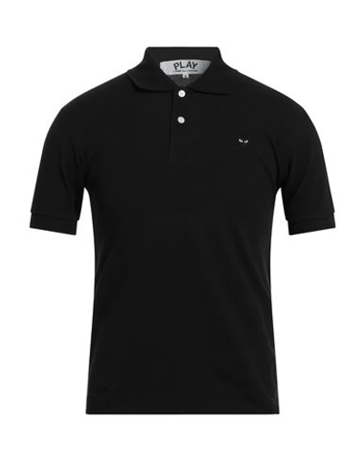 Comme Des Garçons Play Man Polo Shirt Black Size S Cotton