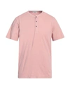 Crossley Man T-shirt Pastel Pink Size Xxl Cotton