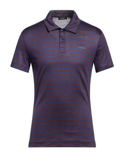 Byblos Man Polo Shirt Mauve Size Xl Cotton In Purple