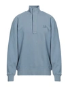 C.p. Company C. P. Company Man Sweatshirt Pastel Blue Size Xxl Cotton In Blue