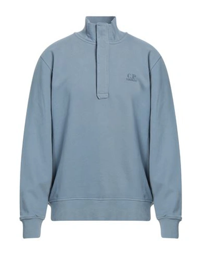 C.p. Company C. P. Company Man Sweatshirt Pastel Blue Size Xxl Cotton