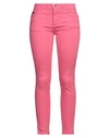 Yes Zee By Essenza Woman Jeans Pink Size 27 Cotton, Polyester, Elastane
