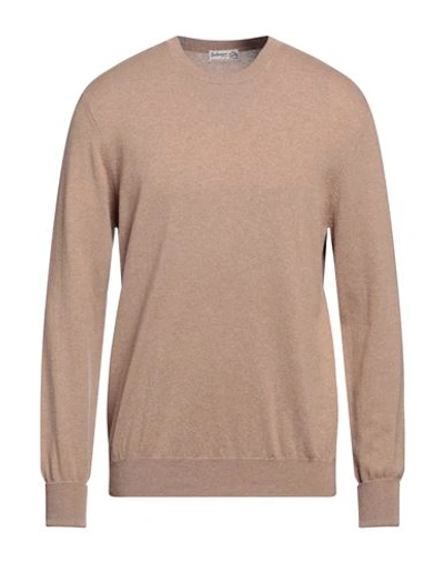 Ballantyne Of Peebles Man Sweater Light Brown Size 46 Cashmere In Beige