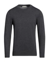 Piacenza Cashmere 1733 Man Sweater Steel Grey Size 38 Virgin Wool