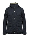 Holubar Man Overcoat Midnight Blue Size 4 Cotton, Acrylic