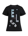 Marc Ellis Woman T-shirt Black Size Xs Cotton