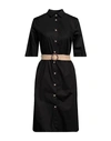 Diana Gallesi Woman Midi Dress Black Size 4 Cotton, Elastane