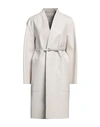 Desa 1972 Woman Overcoat Off White Size 0 Soft Leather