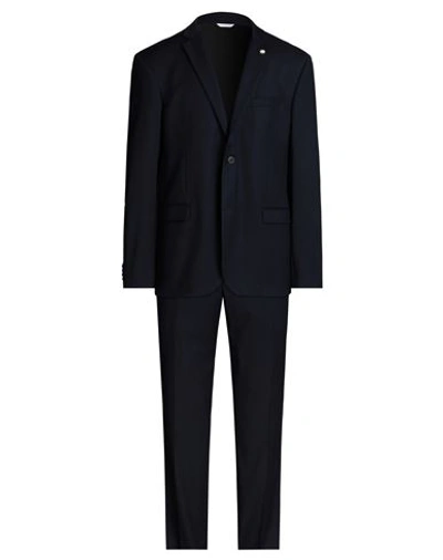 Manuel Ritz Man Suit Midnight Blue Size 42 Polyester, Viscose, Elastane