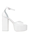 Paris Texas Woman Sandals White Size 8 Soft Leather