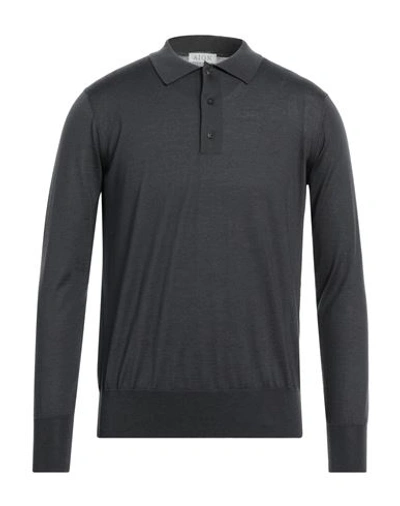 Aion Man Sweater Steel Grey Size 42 Cashmere, Silk