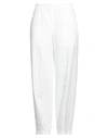 Aspesi Woman Pants Off White Size 10 Linen