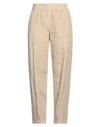 Aspesi Woman Pants Beige Size 10 Linen