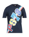 Plein Sport Man T-shirt Midnight Blue Size Xxl Cotton