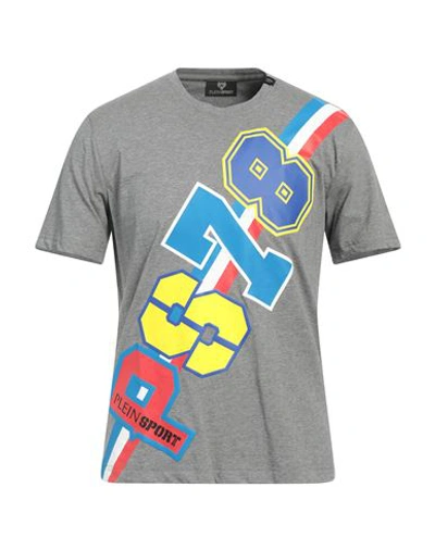 Plein Sport Man T-shirt Grey Size Xxl Cotton