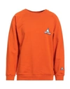 Holubar Man Sweatshirt Orange Size L Cotton