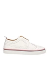 THOM BROWNE THOM BROWNE WOMAN SNEAKERS WHITE SIZE 5 SOFT LEATHER