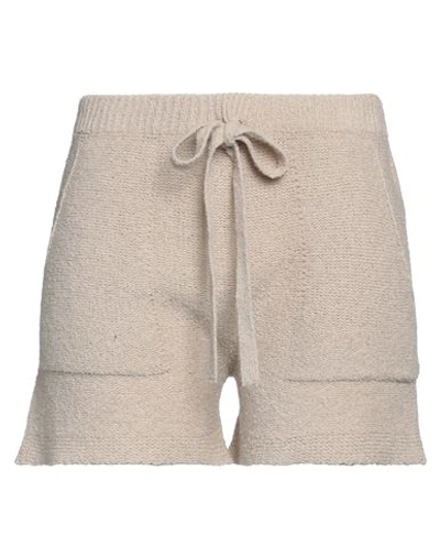 Compagnia Italiana Woman Shorts & Bermuda Shorts Ivory Size Xl Cotton, Polyamide In White