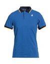 K-way Man Polo Shirt Light Blue Size S Cotton, Elastane