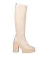 Paloma Barceló Woman Boot Ivory Size 10 Soft Leather In White