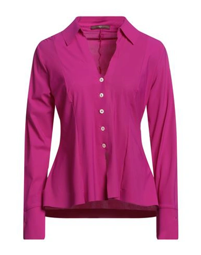 High Woman Shirt Fuchsia Size 6 Nylon, Elastane In Pink