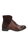 1725.a Woman Ankle Boots Brown Size 11 Soft Leather In Brown