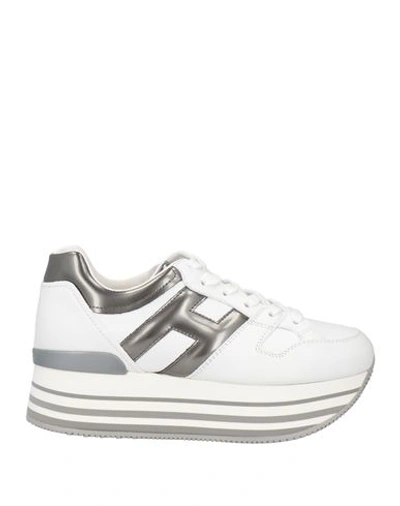 Hogan Woman Sneakers White Size 10 Soft Leather