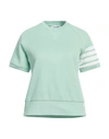 Thom Browne Woman Sweater Light Green Size 8 Cotton In Green