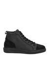 Giovanni Conti Man Sneakers Black Size 13 Soft Leather In Black