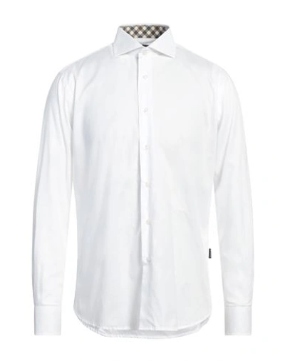 Aquascutum Man Shirt White Size 17 Cotton