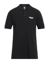 Moschino Man Polo Shirt Black Size S Cotton, Elastane