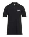 Moschino Man Polo Shirt Black Size Xxl Cotton, Elastane
