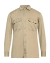 Dickies Man Shirt Sand Size S Polyester, Cotton In Beige