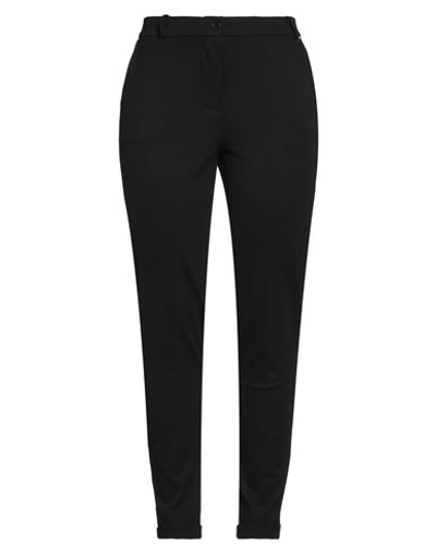 Exte Woman Pants Black Size 12 Viscose, Polyamide, Elastane