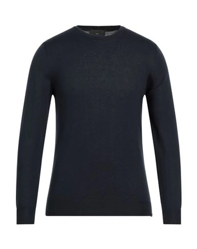 Liu •jo Man Man Sweater Midnight Blue Size S Cotton, Acrylic In Blue