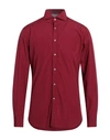 Paul & Shark Man Shirt Garnet Size 15 Cotton In Red
