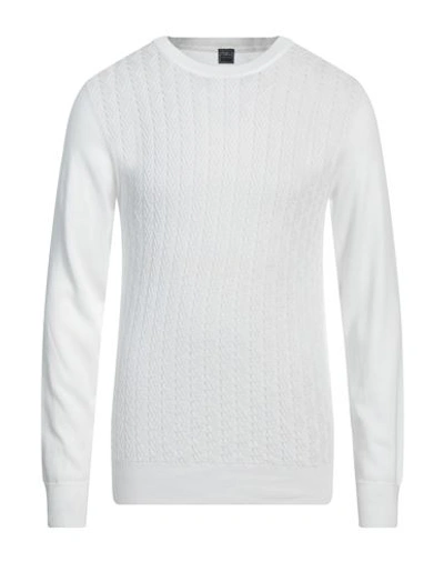 Fedeli Man Sweater White Size 44 Cotton