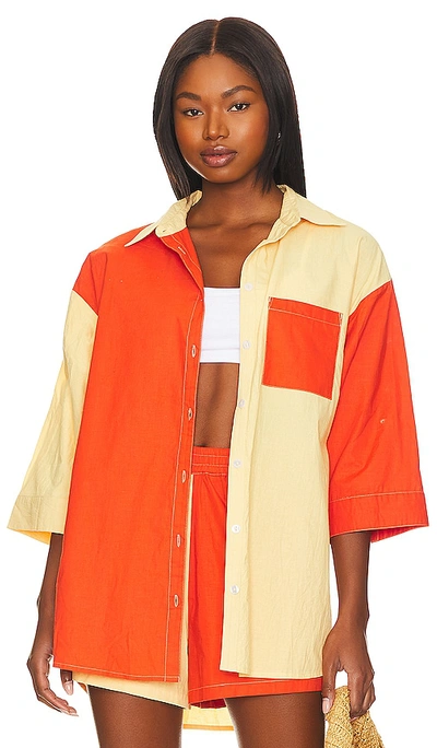 It's Now Cool Vacay Shirt In Orange