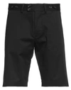 Dolce & Gabbana Man Shorts & Bermuda Shorts Black Size 28 Cotton, Elastane