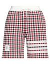 THOM BROWNE THOM BROWNE WOMAN SHORTS & BERMUDA SHORTS WHITE SIZE 4 COTTON, POLYAMIDE, ELASTANE