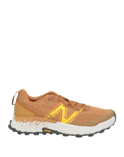 New Balance Man Sneakers Tan Size 12 Textile Fibers In Brown