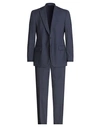 Tombolini Man Suit Midnight Blue Size 46 Virgin Wool, Elastane