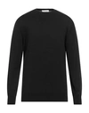 Cruciani Man Sweater Black Size 40 Cotton In Black